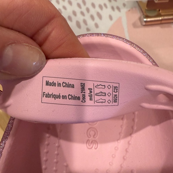 CROCS Bella Glitter Clog in Sparkling Pink - Picture 10 of 11